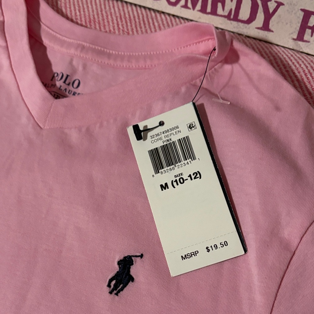 Polo by Ralph Lauren Light Pink Short Sleeve Crew Tee girls - Picture 2 of 3